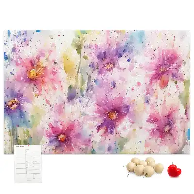 Panou din plută cu imprimeu floral
