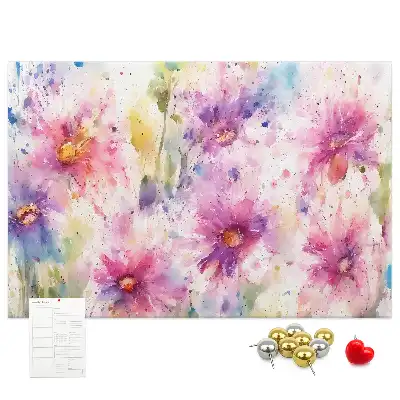 Panou din plută cu imprimeu floral