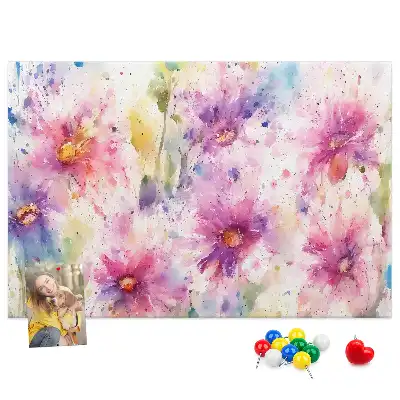 Panou din plută cu imprimeu floral
