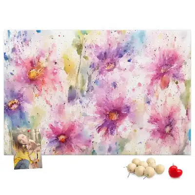 Panou din plută cu imprimeu floral