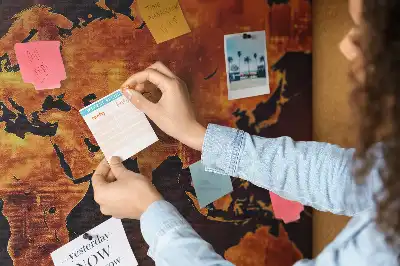 Hartă a lumii de perete din plută Atlas
