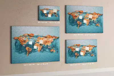 Panou din plută cu design modern sub formă de glob