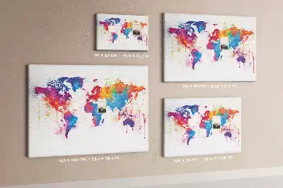 Hartă geografică continentală din plută