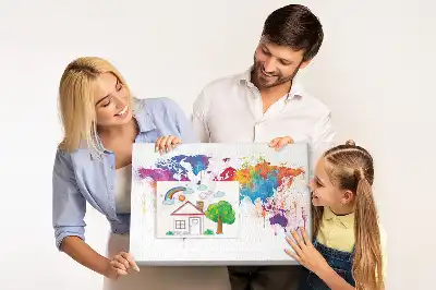 Hartă geografică continentală din plută