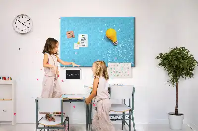 Tablă din plută cu design bec