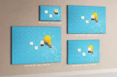 Tablă din plută cu design bec