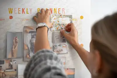 Panou din plută pentru programare săptămânală