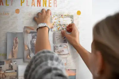 Panou din plută pentru programare săptămânală