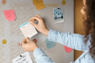 Panou din plută pentru programare săptămânală
