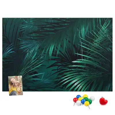 Tablă de plută cu model de vegetație exotică de junglă safari