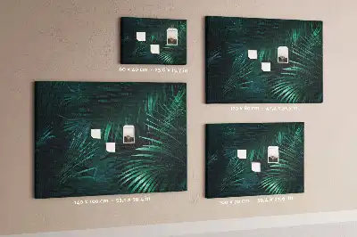 Tablă de plută cu model de vegetație exotică de junglă safari