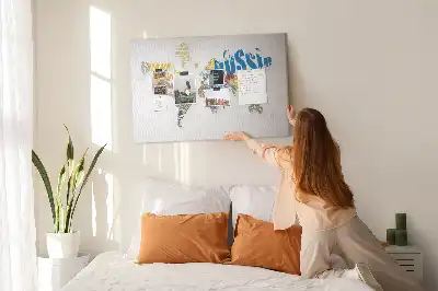 Panou din plută Geografie cu litere și cuvinte