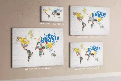 Panou din plută Geografie cu litere și cuvinte