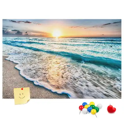 Tablă din plută cu model valuri țărm de mare
