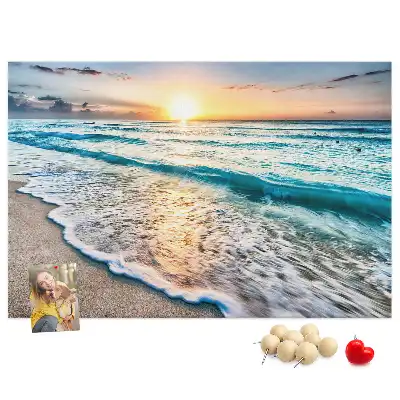 Tablă din plută cu model valuri țărm de mare