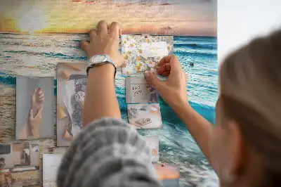 Tablă din plută cu model valuri țărm de mare