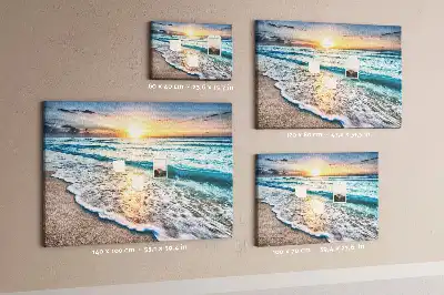 Tablă din plută cu model valuri țărm de mare