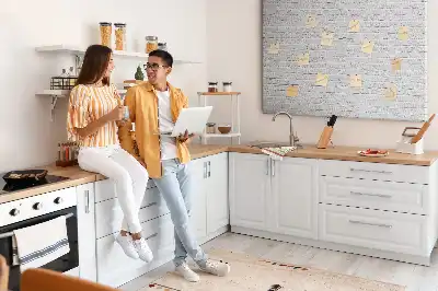 Panou din plută pentru perete cu model de cărămidă