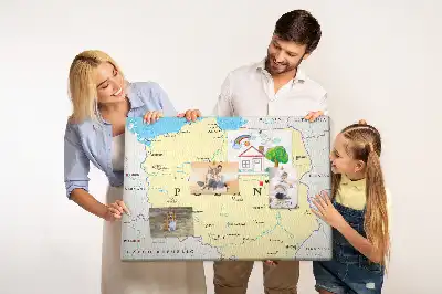 Hartă politică a Poloniei din plută