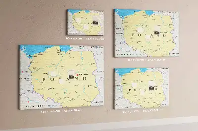 Hartă politică a Poloniei din plută