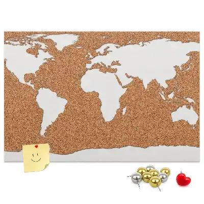 Panou de plută cu motiv cartografic natural