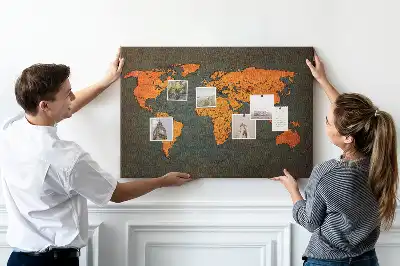 Hartă a lumii din plută de dimensiuni mari