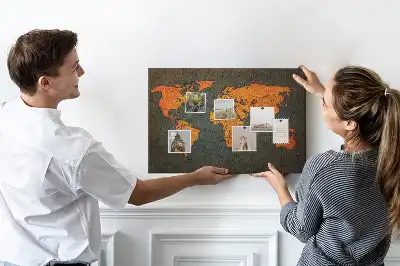 Hartă a lumii din plută de dimensiuni mari