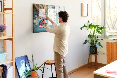 Tablă de plută cu design pălărie și șlapi