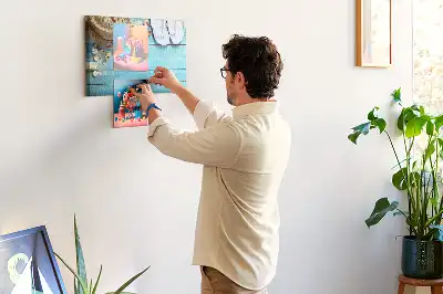 Tablă de plută cu design pălărie și șlapi