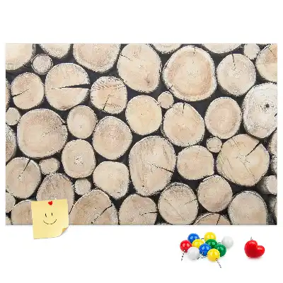 Tablou din plută cu model de copaci și buturugi
