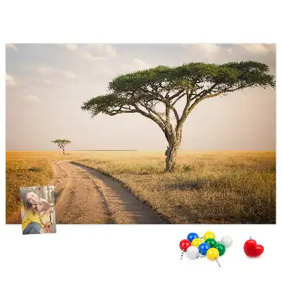 Tabla de pluta Peisaj din Africa