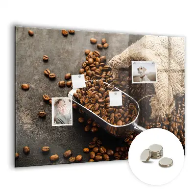 Tablă magnetică sub formă de sac de cafea