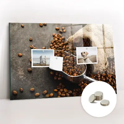 Tablă magnetică sub formă de sac de cafea