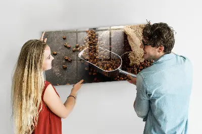 Tablă magnetică sub formă de sac de cafea