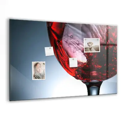 Tablă magnetică pentru copii sub formă de pahar de vin