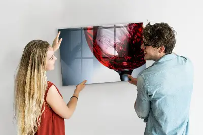 Tablă magnetică pentru copii sub formă de pahar de vin