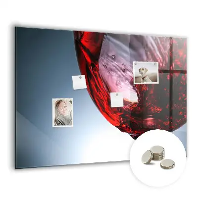 Tablă magnetică pentru copii sub formă de pahar de vin