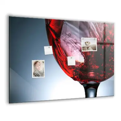 Tablă magnetică pentru copii sub formă de pahar de vin