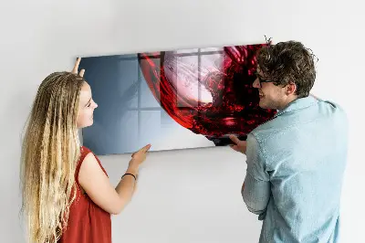 Tablă magnetică pentru copii sub formă de pahar de vin