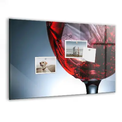 Tablă magnetică pentru copii sub formă de pahar de vin