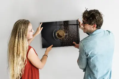 Tablă magnetică în formă de ceașcă de cafea