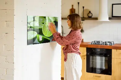 Tablă magnetică cu bucăți de var