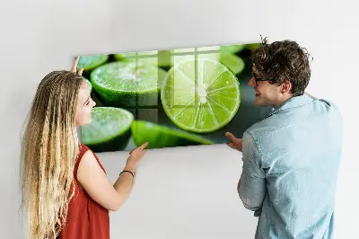 Tablă magnetică cu bucăți de var