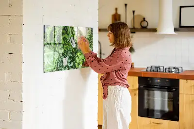 Tablă magnetică cu legume verzi