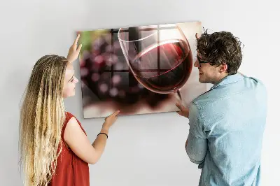 Tablă magnetică în formă de pahar de vin roșu
