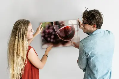 Tablă magnetică în formă de pahar de vin roșu