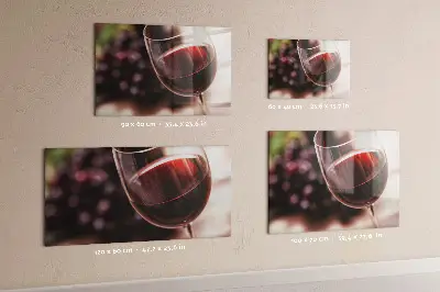 Tablă magnetică în formă de pahar de vin roșu