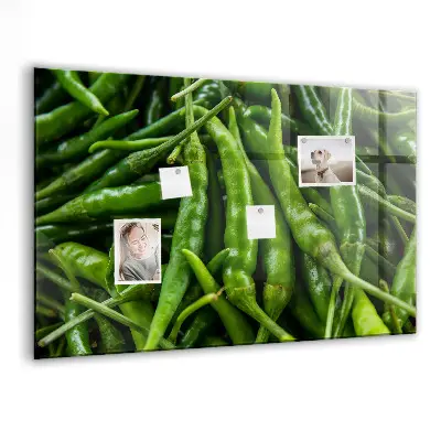 Tablă magnetică pentru copii model ardei verde