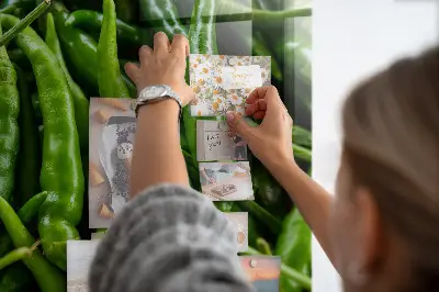 Tablă magnetică pentru copii model ardei verde