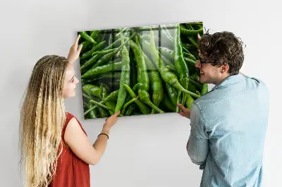 Tablă magnetică pentru copii model ardei verde